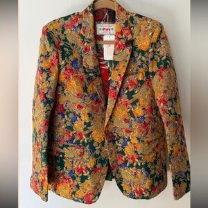 Vibrant Multicolor Floral Blazer